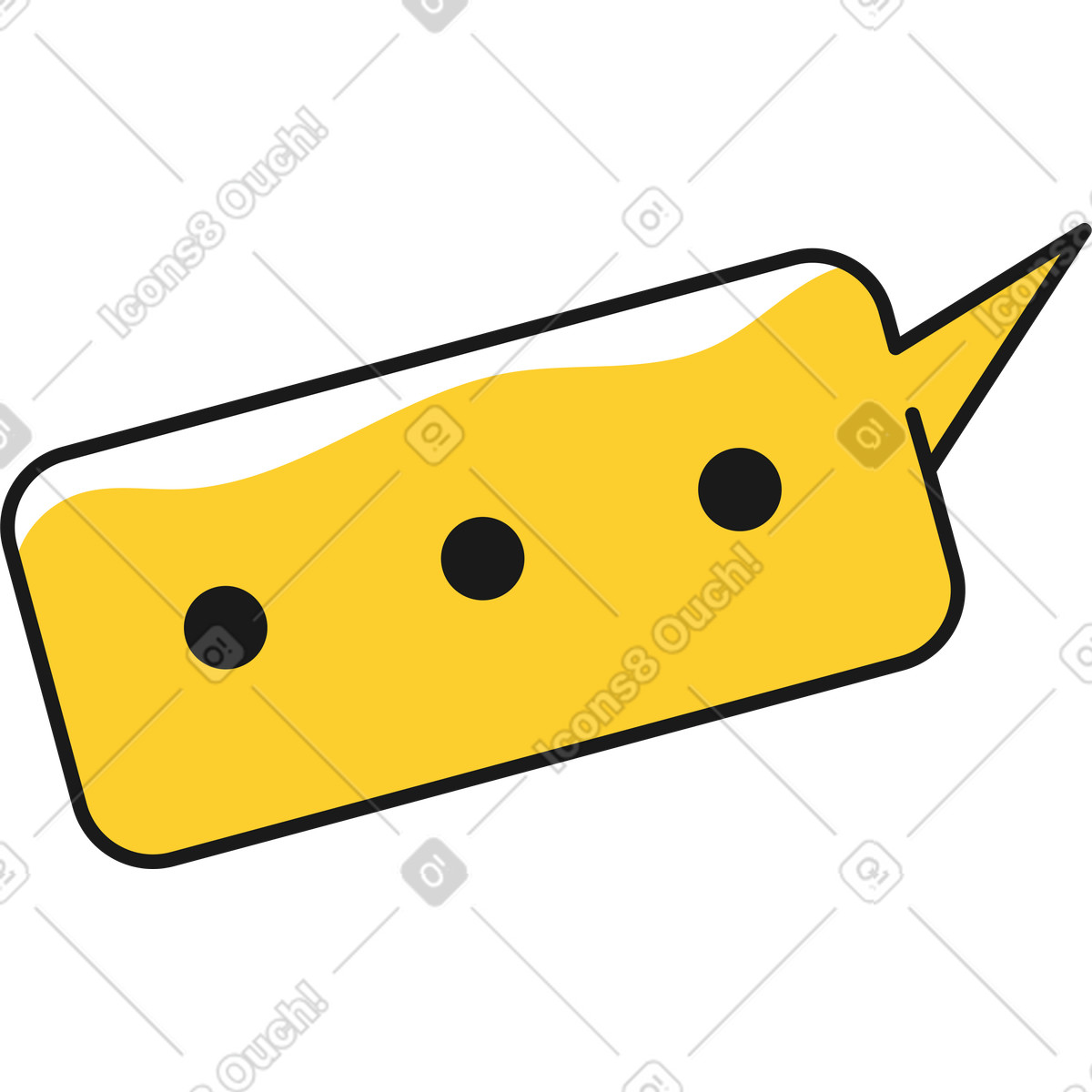 Ilustração de Balão fala em no estilo Taxi para baixar em PNG, SVG