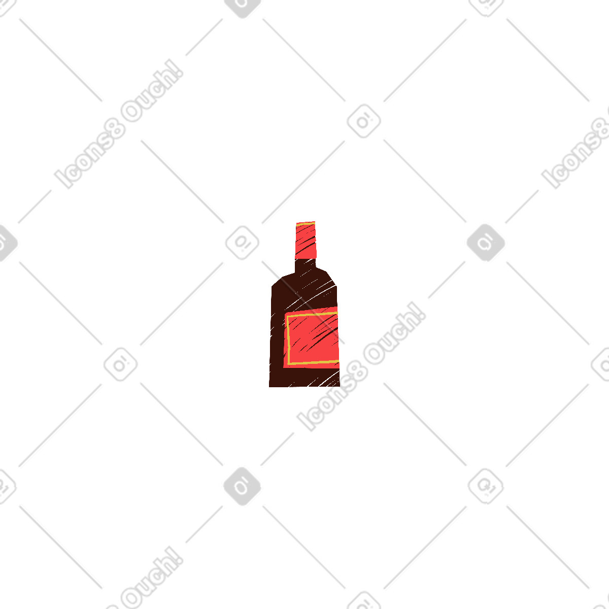下载 Sleepy 风格的 瓶子 插画，支持 PNG、SVG 格式