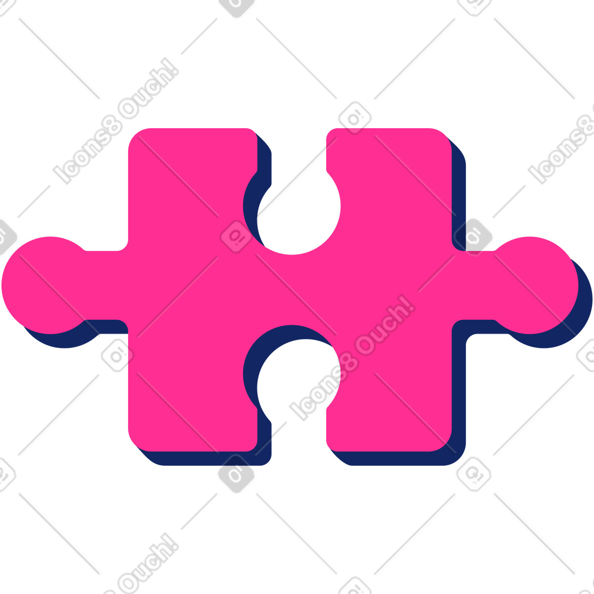 Illustration Pièce de puzzle dans le style Cyborg à télécharger aux formats PNG, SVG