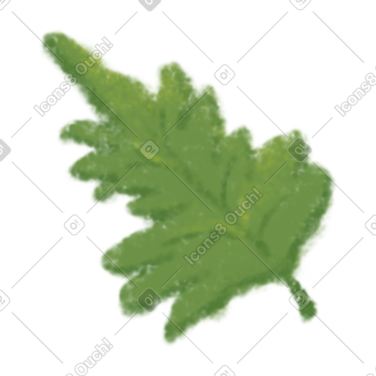 Ilustración Basil en estilo Toscana a descargar en PNG y SVG