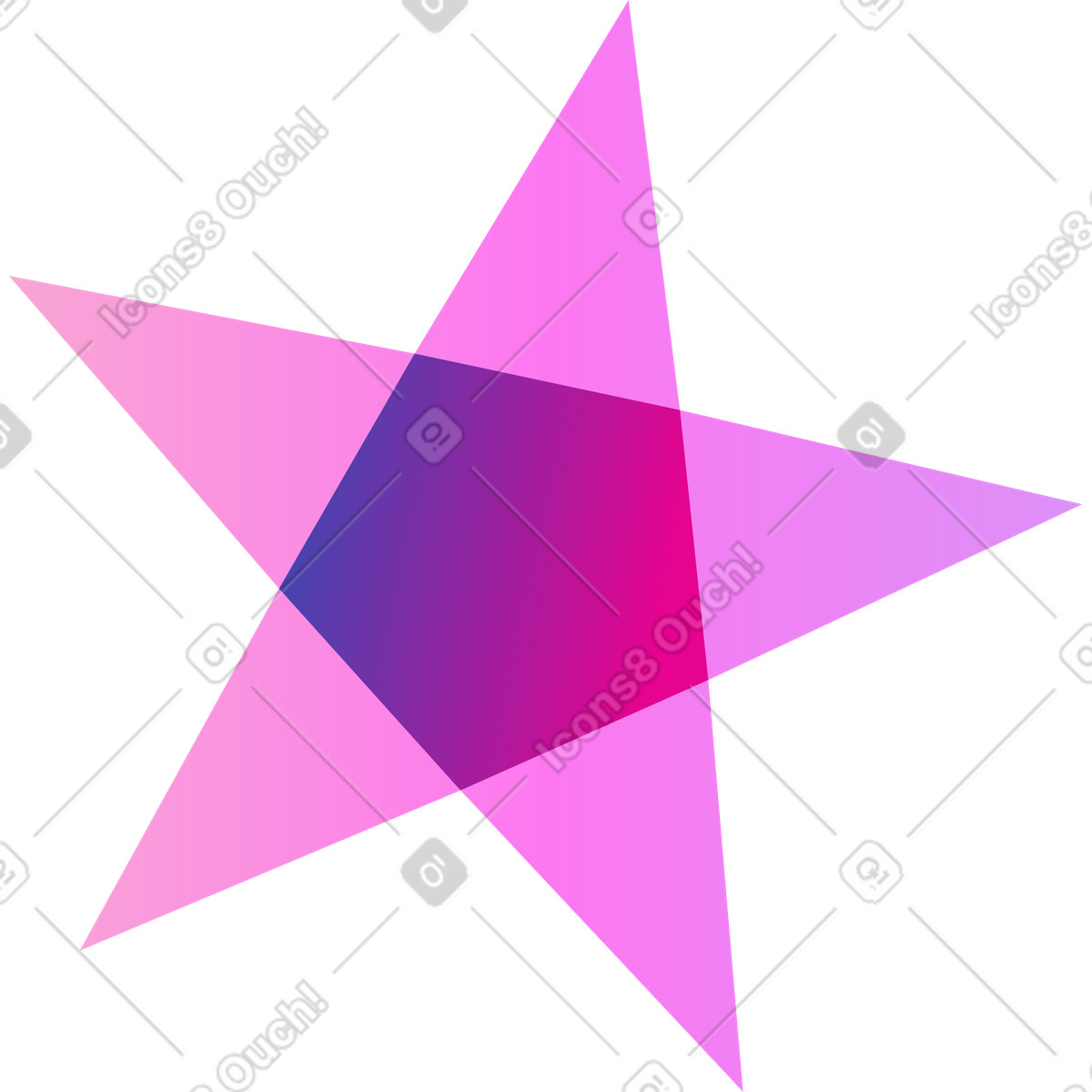 Ilustración Icono estrella en estilo Mix a descargar en PNG y SVG