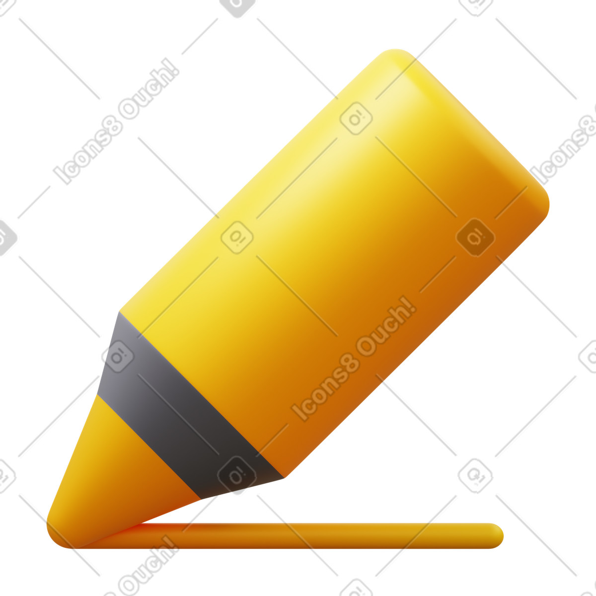 3D Fluency スタイルの Crayon のイラストをPNG、SVG形式でダウンロード
