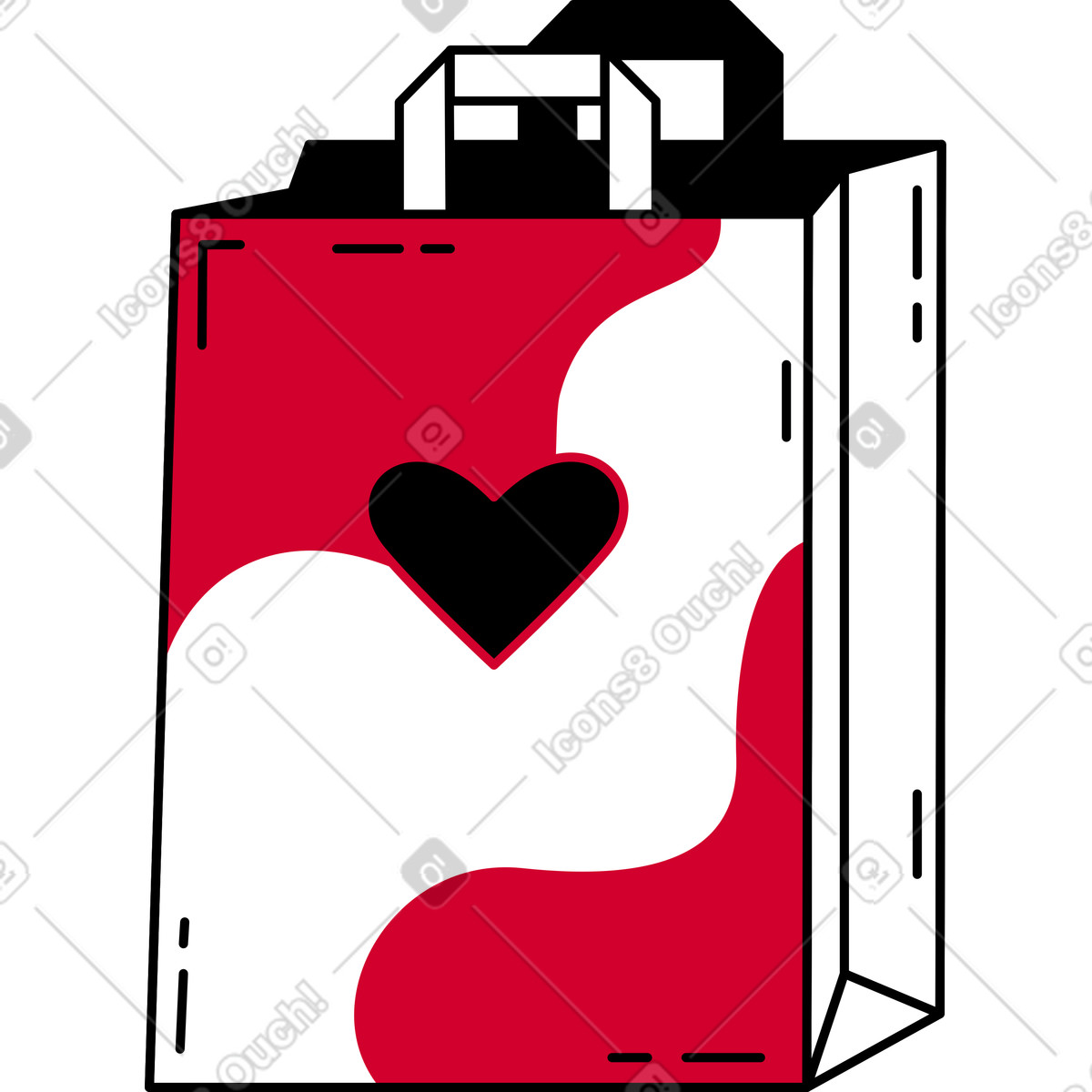 Illustration Sac de courses dans le style Ruby à télécharger aux formats PNG, SVG