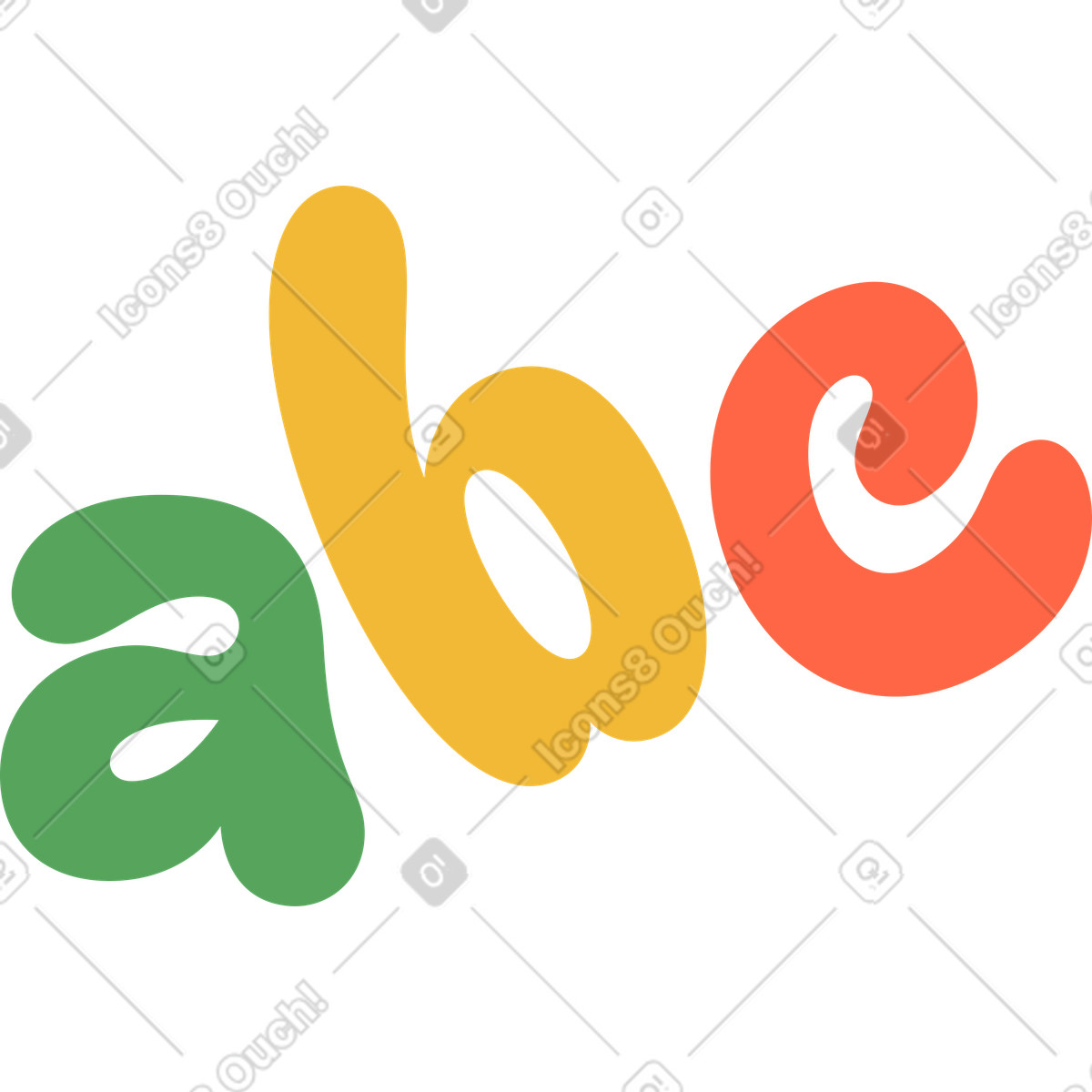 Scritte in testo abc illustrazione stile Social scarica PNG, SVG