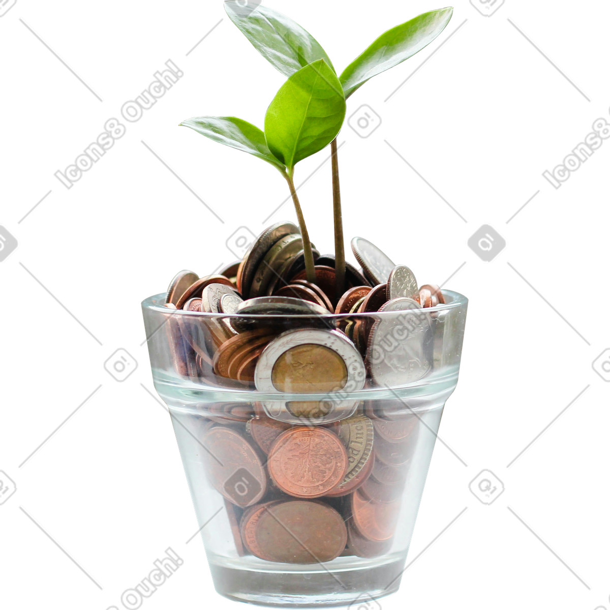 Ilustração de Pot and plant em no estilo Marker para baixar em PNG, SVG