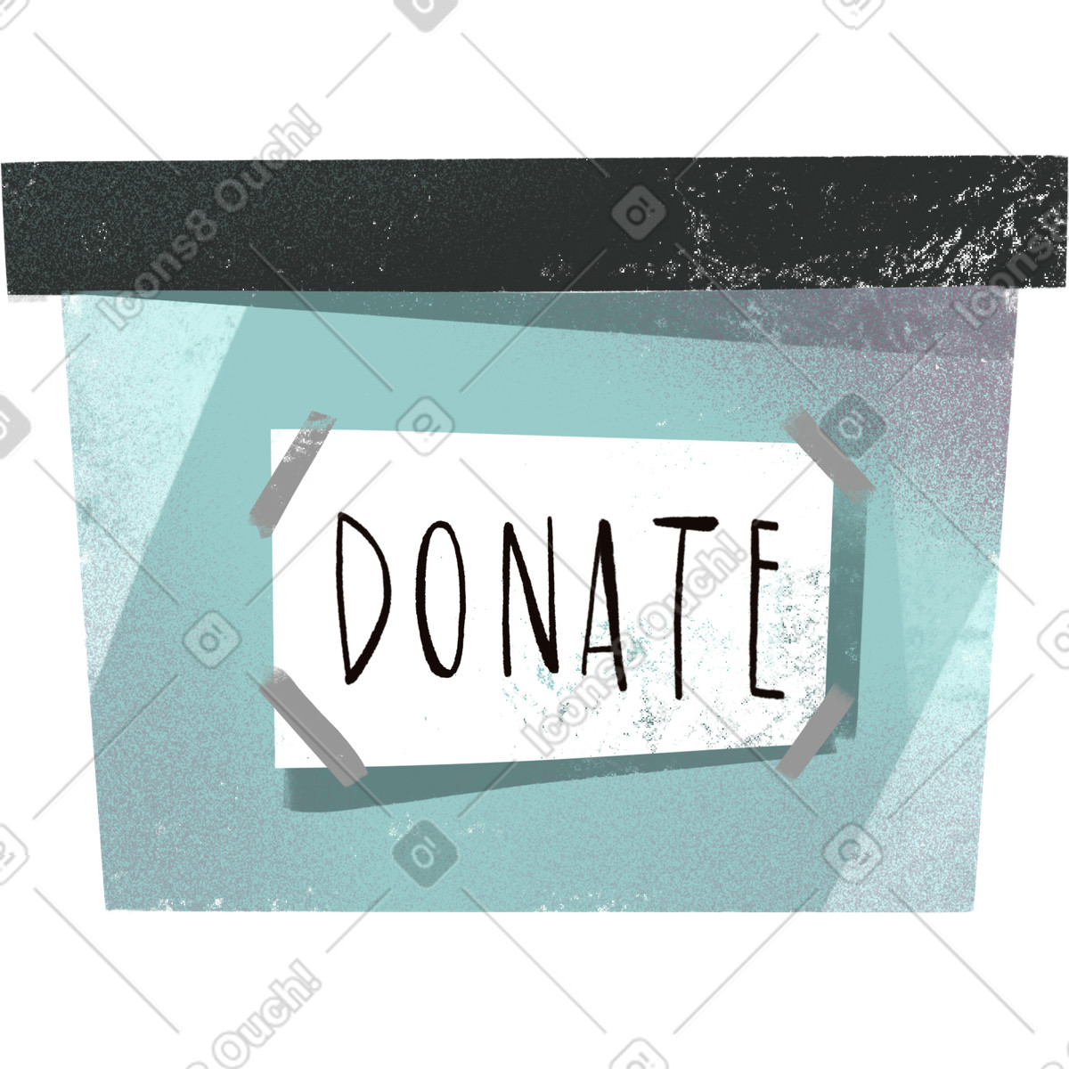 Illustration Donation box dans le style Fabulous à télécharger aux formats PNG, SVG