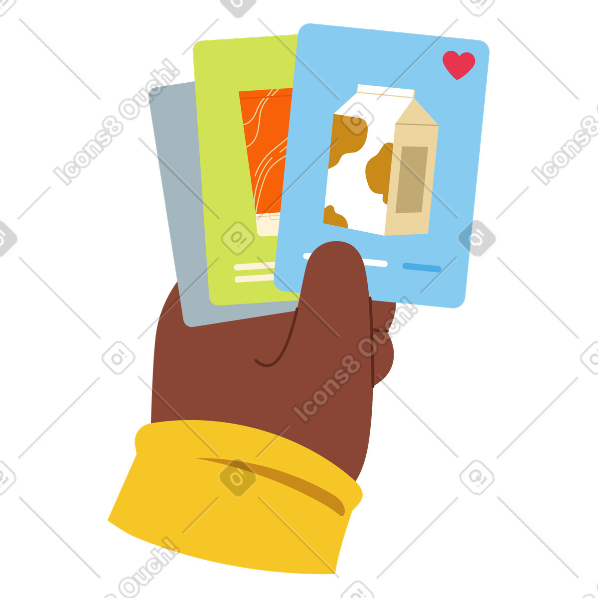 Prodotti nei preferiti illustrazione in stile Catchy scarica in PNG, SVG