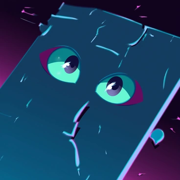 A pair of eyes peering enviously through a cracked door