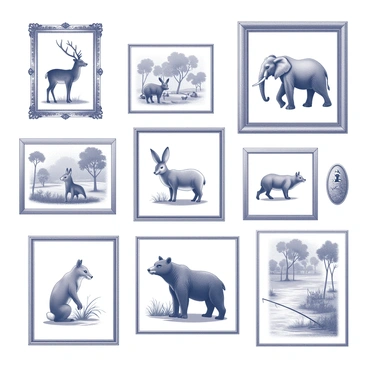 Framed scientific prints