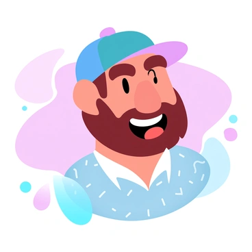 A comic-style face illustration with exaggerated features in vector