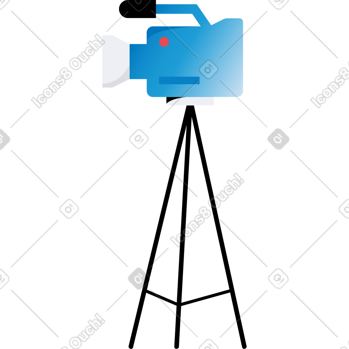 下载 Jaconda 风格的 录影机 插画，支持 PNG、SVG 格式