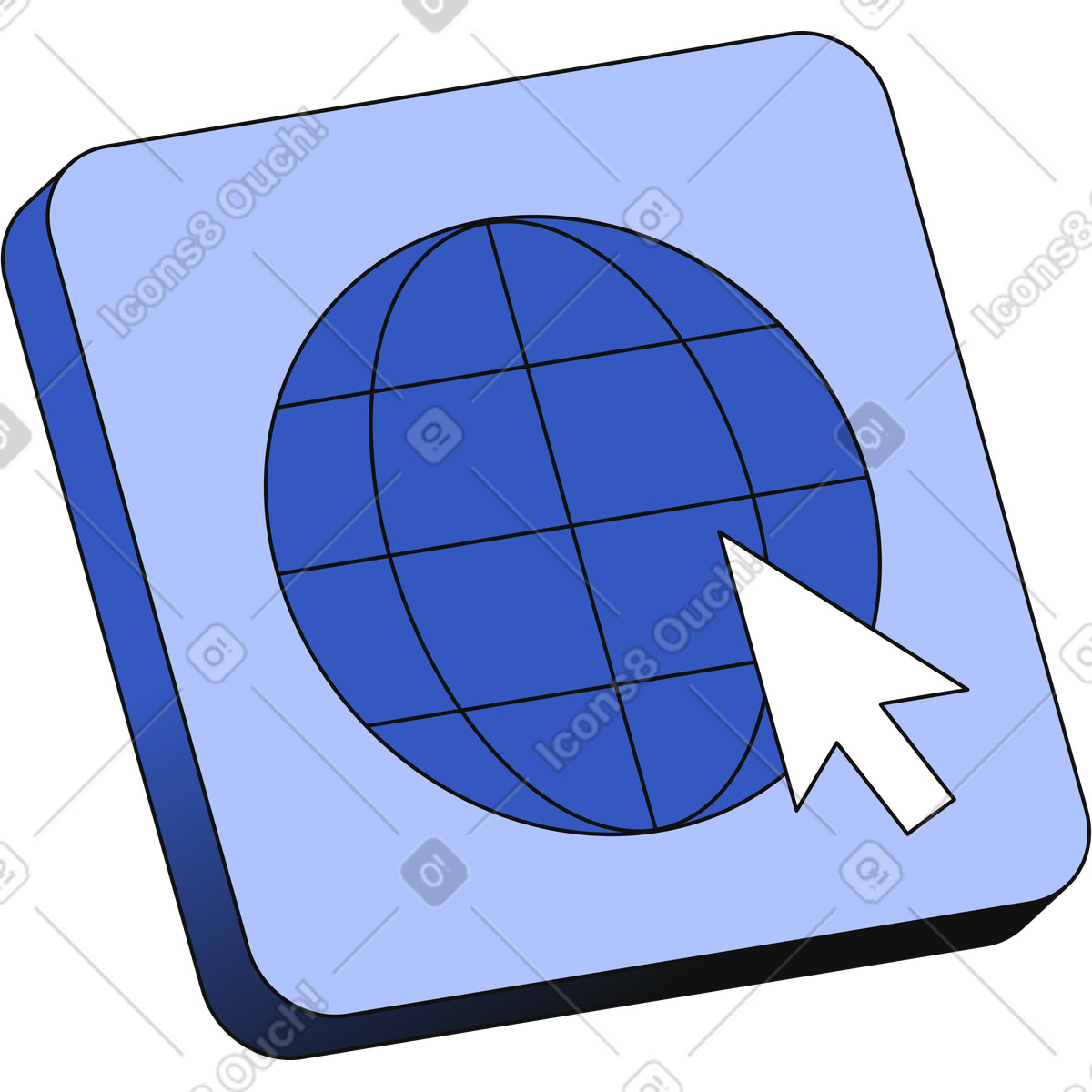 Icona di internet illustrazione in stile Techny scarica in PNG, SVG