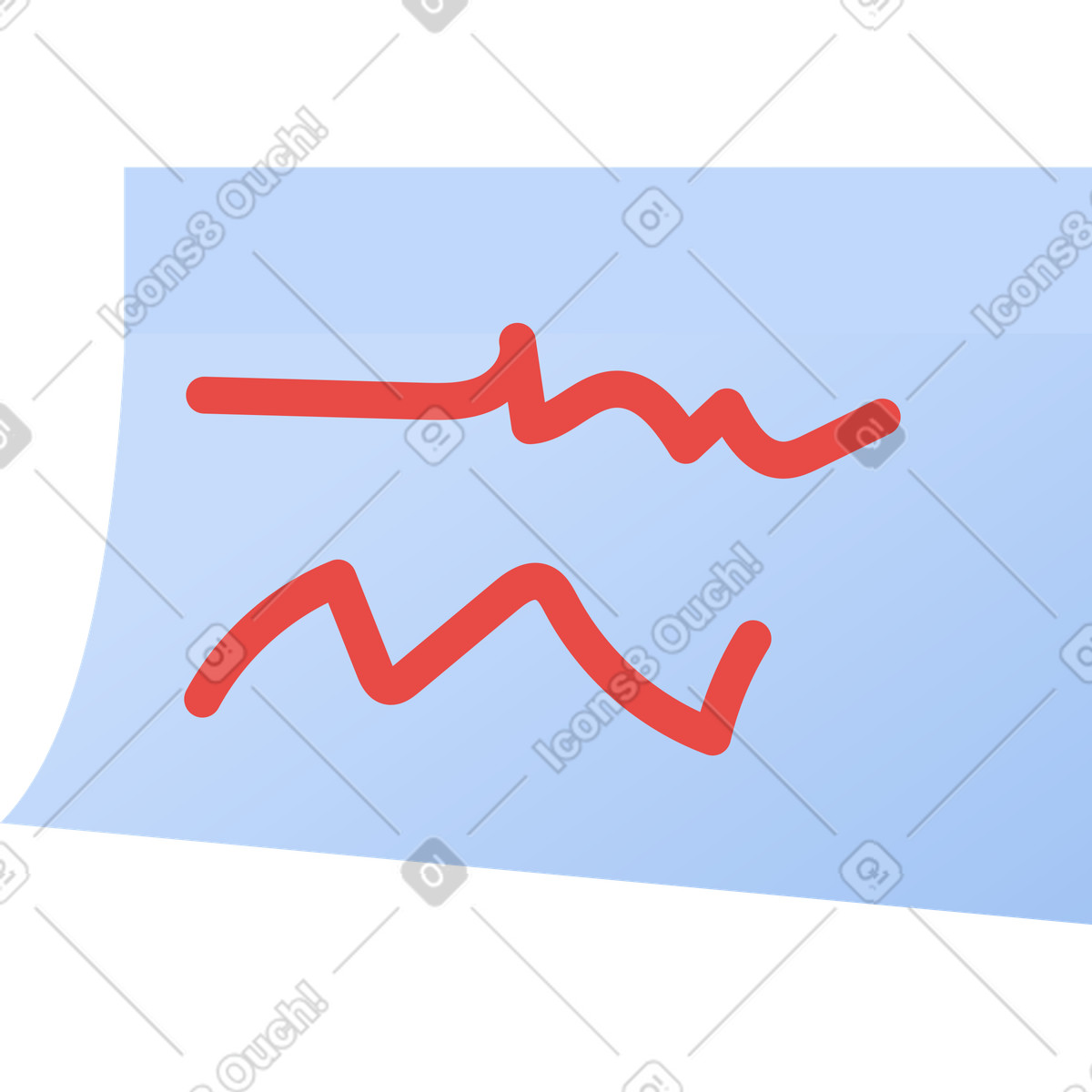 Sticker note illustration in Clip style download in PNG, SVG