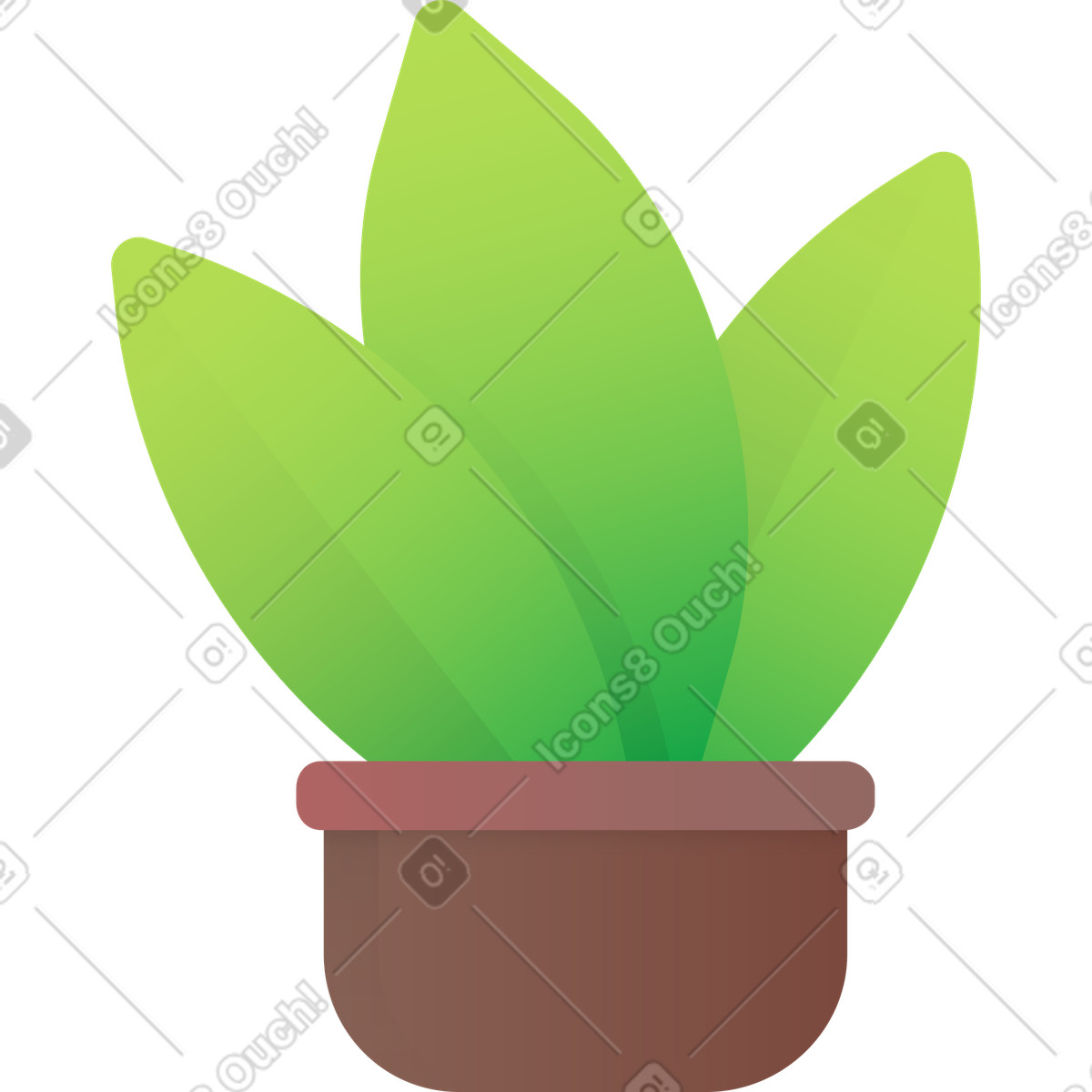 Ilustración Planta en estilo Hugo a descargar en PNG y SVG