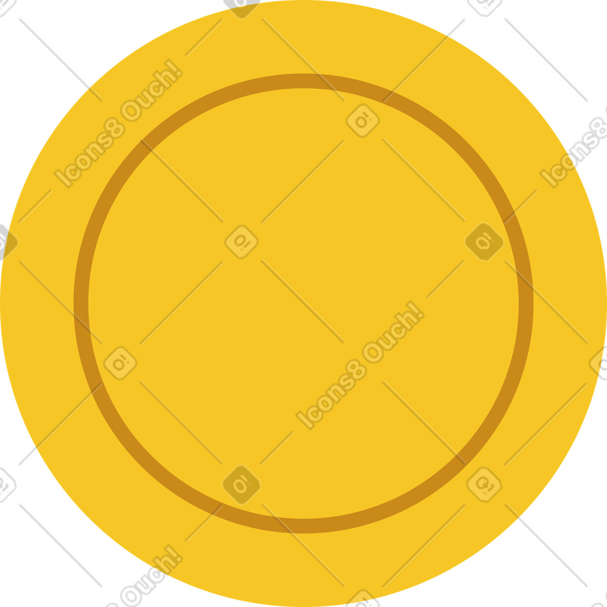 Catchy スタイルの Coin のイラストをPNG、SVG形式でダウンロード