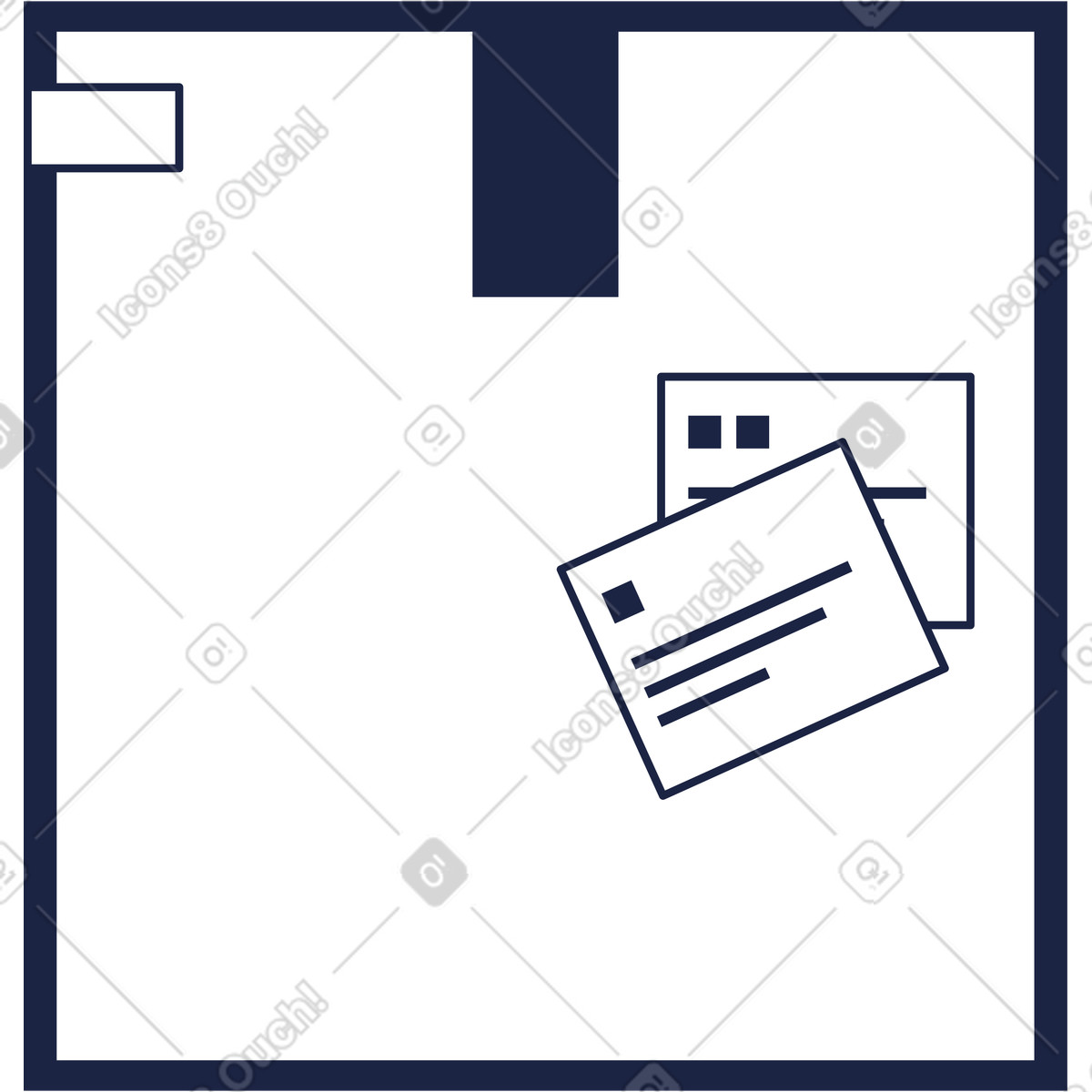 下载 Urban Line 风格的 包裹箱 插画，支持 PNG、SVG 格式