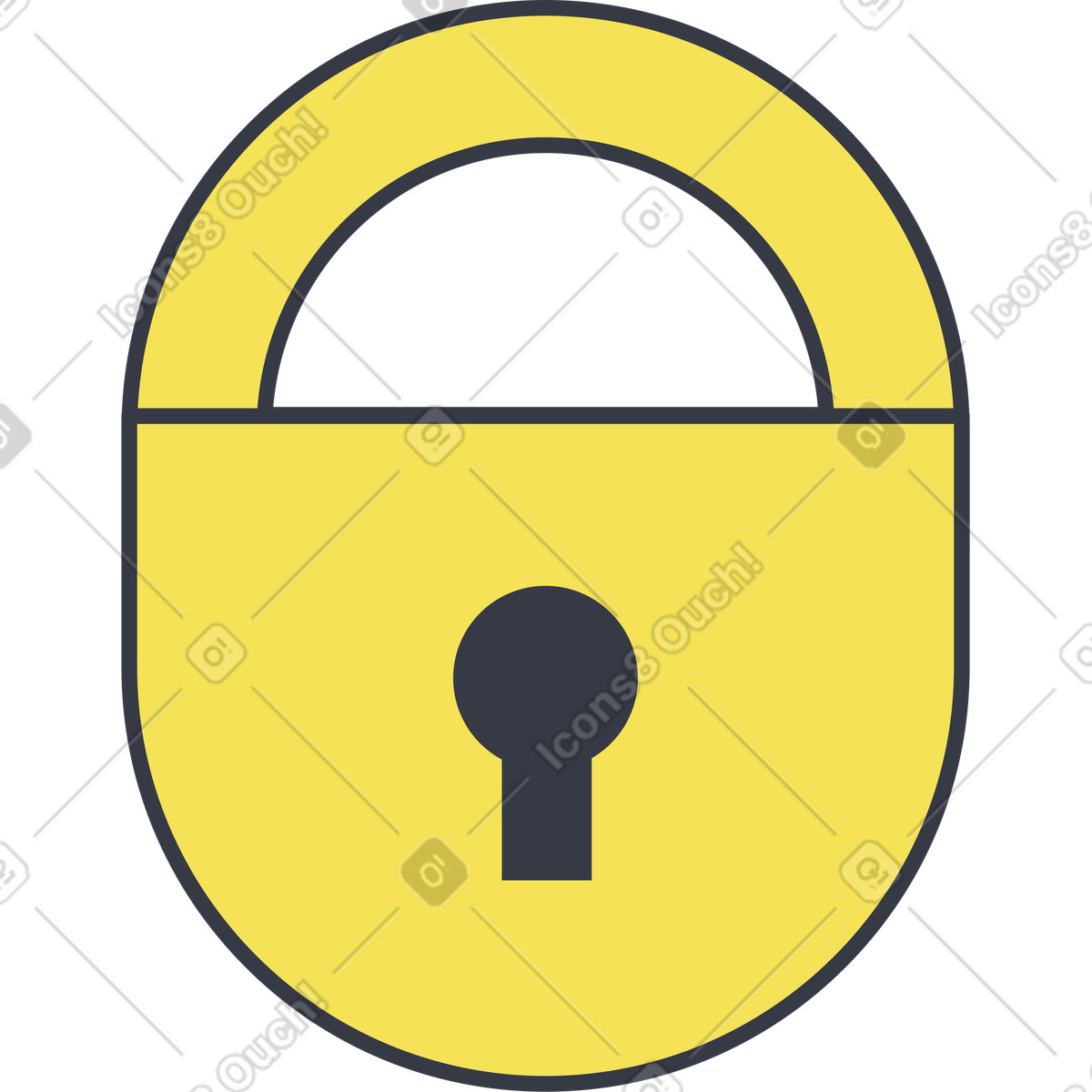 Иллюстрация Замок в стиле Abstract — скачать в форматах PNG, SVG