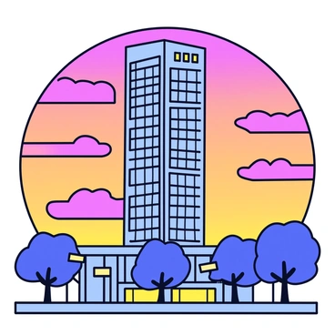 The MetLife building bathed in the warm hues of a twilight sky