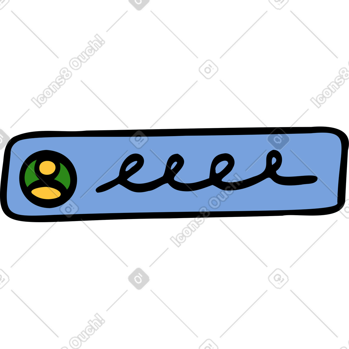 Ilustración Comentario en estilo Comic a descargar en PNG y SVG