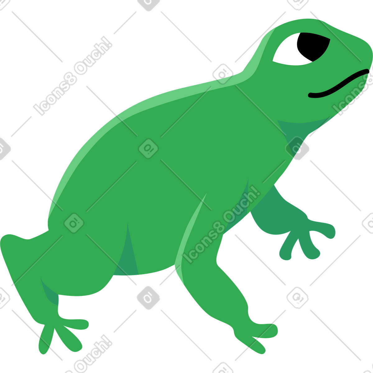 Ilustração de Rã em no estilo Jaconda para baixar em PNG, SVG