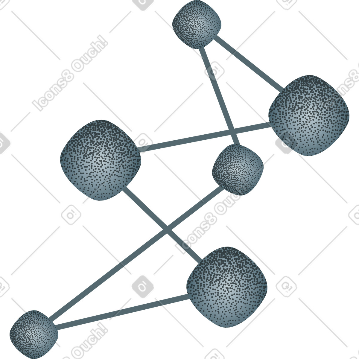 Ilustración Estructura de red neuronal en estilo Grain a descargar en PNG y SVG