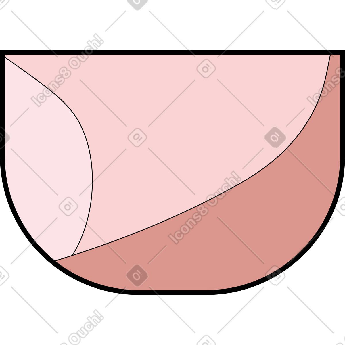 Vaso di fiori illustrazione in stile Surr scarica in PNG, SVG
