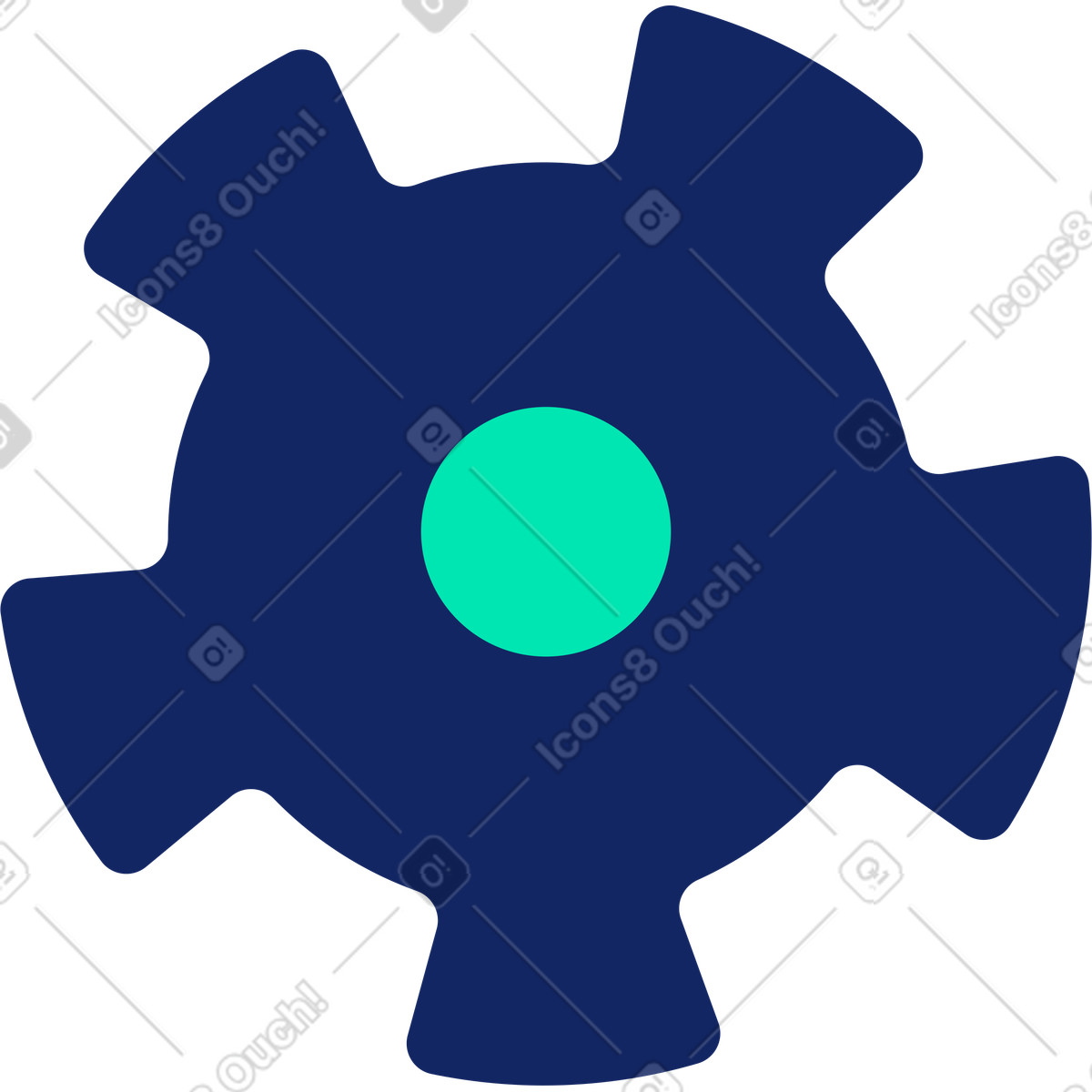 Illustration Engrenages dans le style Cyborg à télécharger aux formats PNG, SVG
