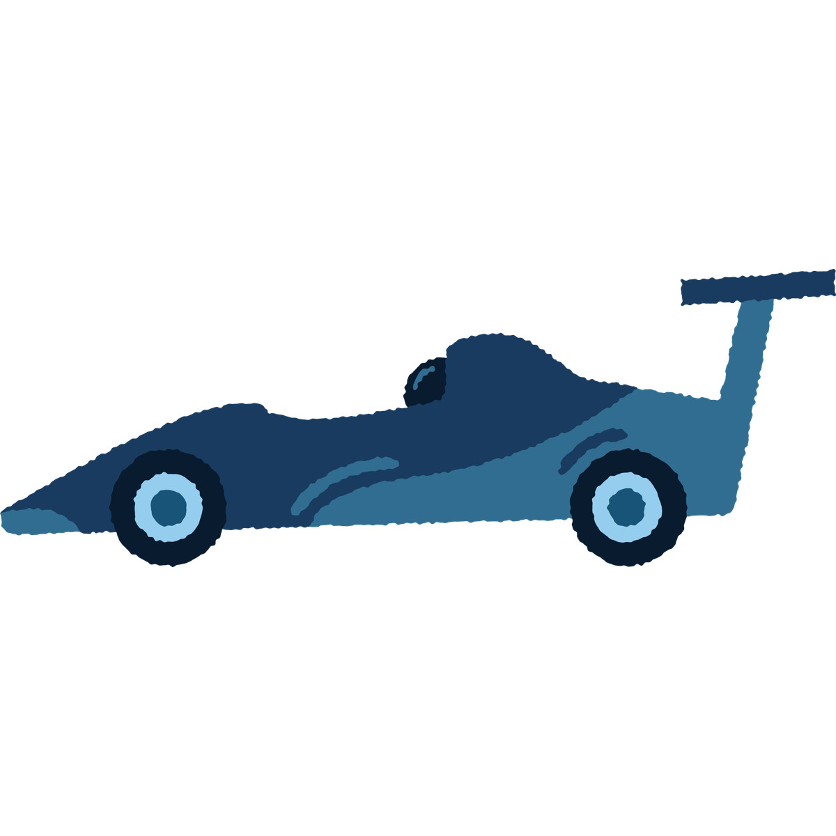Racing car illustration in Cherry style download in PNG, SVG