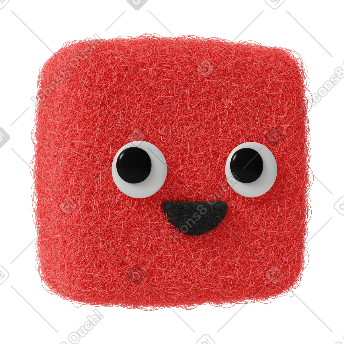 Illustration Stop icon dans le style Fuzzy à télécharger aux formats PNG, SVG