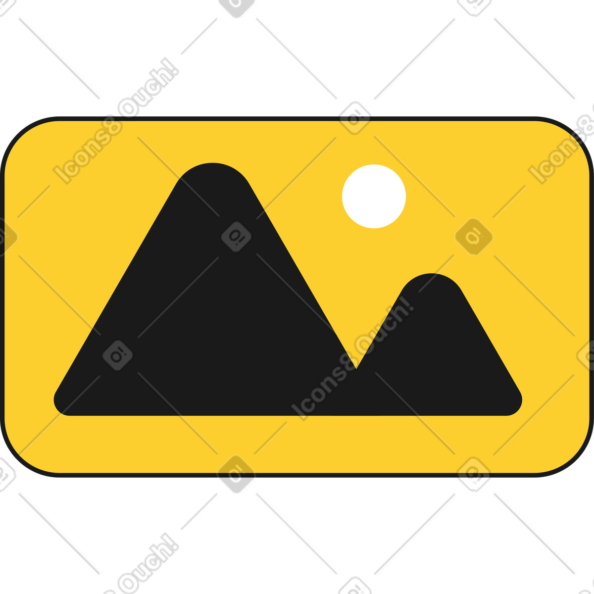 Painting icon illustration in Taxi style download in PNG, SVG