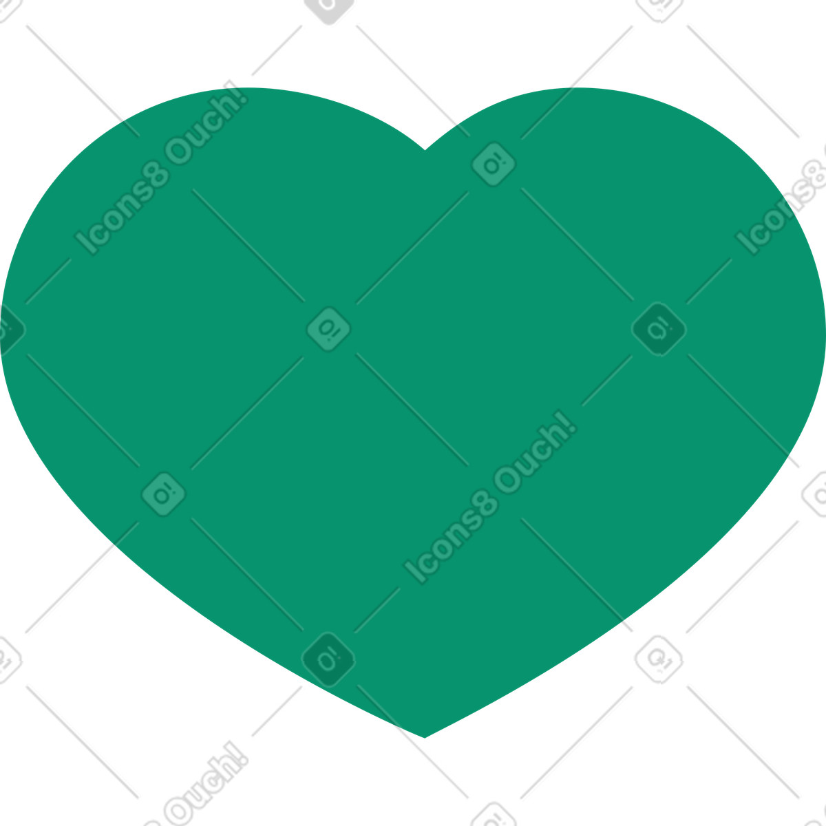Ilustración Corazón en estilo Spot a descargar en PNG y SVG