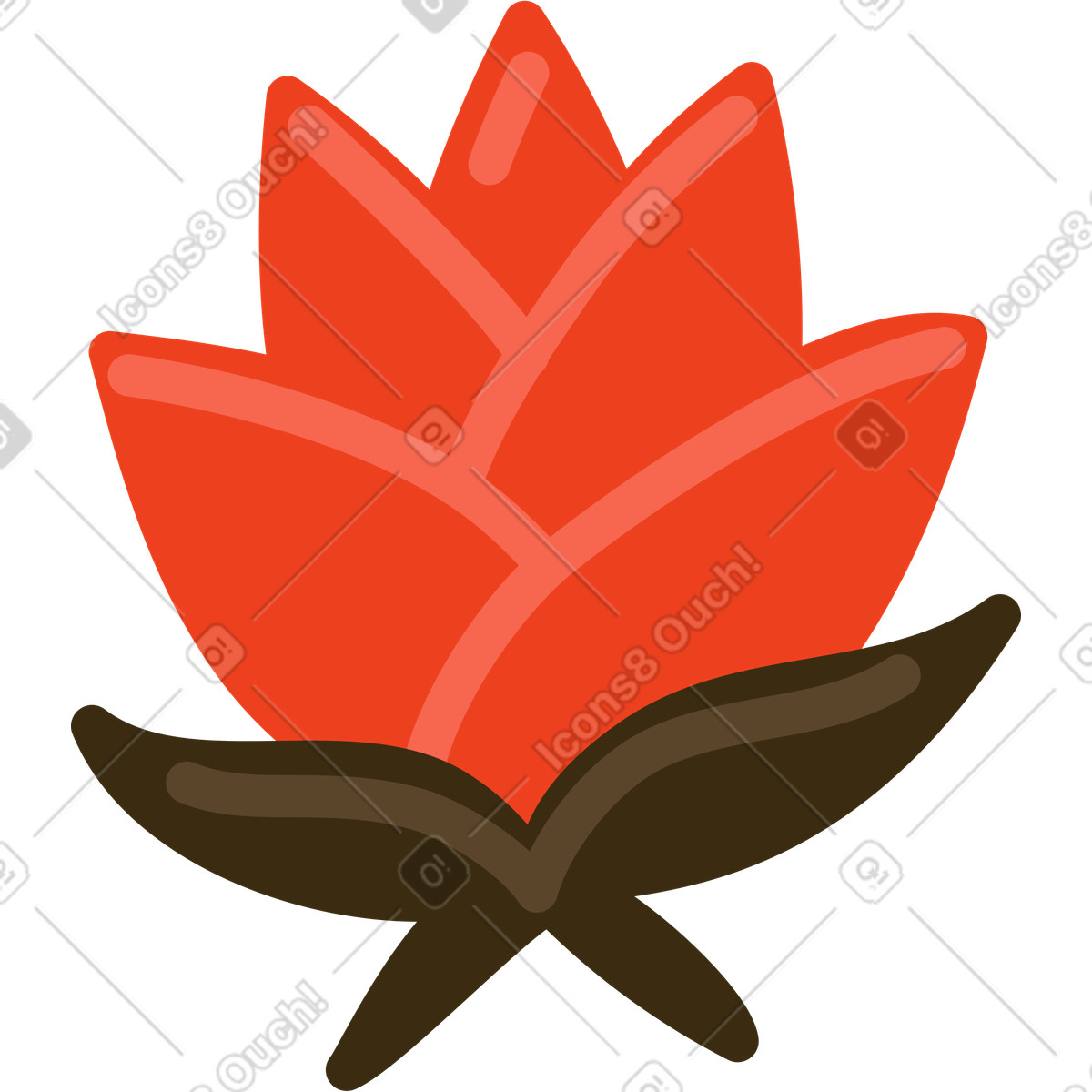 Fiore illustrazione in stile Arabica scarica in PNG, SVG