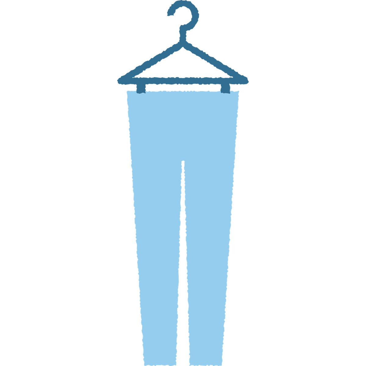 Clothes hanger illustration in Cherry style download in PNG, SVG