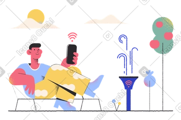 Smart watering system PNG, SVG