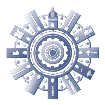 A detailed mandala design featuring an intricate pattern of famous landmarks from around the world. The composition includes iconic structures such as the "Eiffel Tower," the "Great Wall of China," and the "Taj Mahal," arranged symmetrically around the center. Each landmark is surrounded by cultural motifs representing various regions, such as traditional patterns or symbols that evoke the essence of their respective cultures. The mandala is balanced with repeating geometric shapes and circular patterns that create a harmonious flow throughout the design.