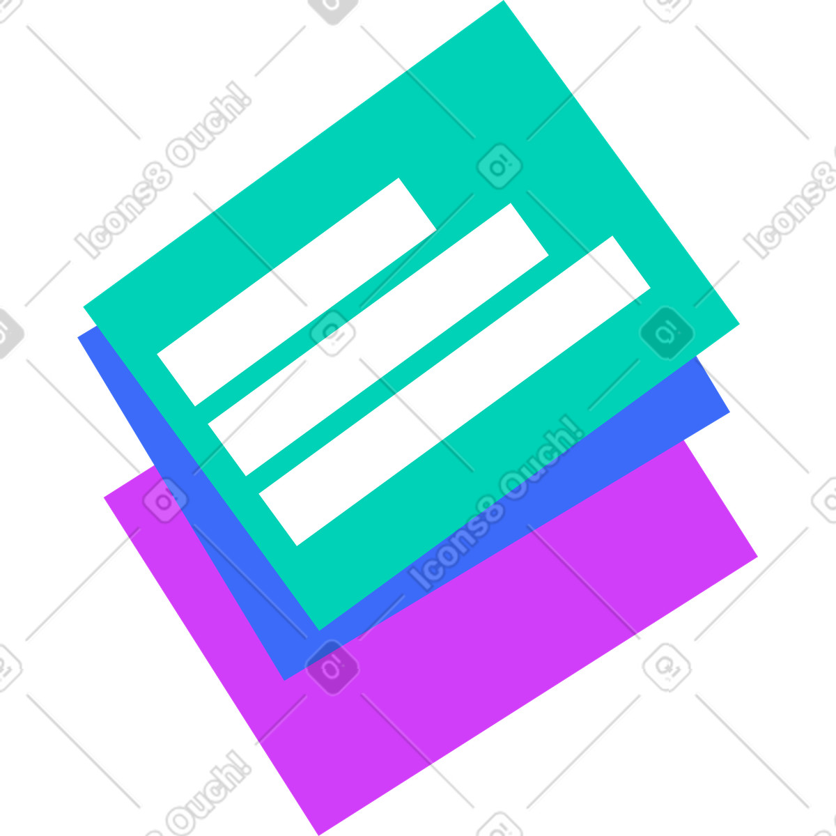 Blätter von dokumenten-Illustration im Basic-Stil als Download in PNG, SVG