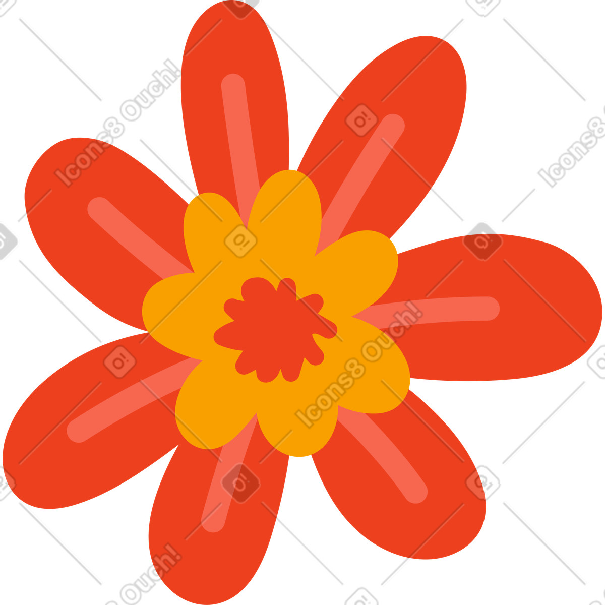 Ilustração de Flor em no estilo Arabica para baixar em PNG, SVG