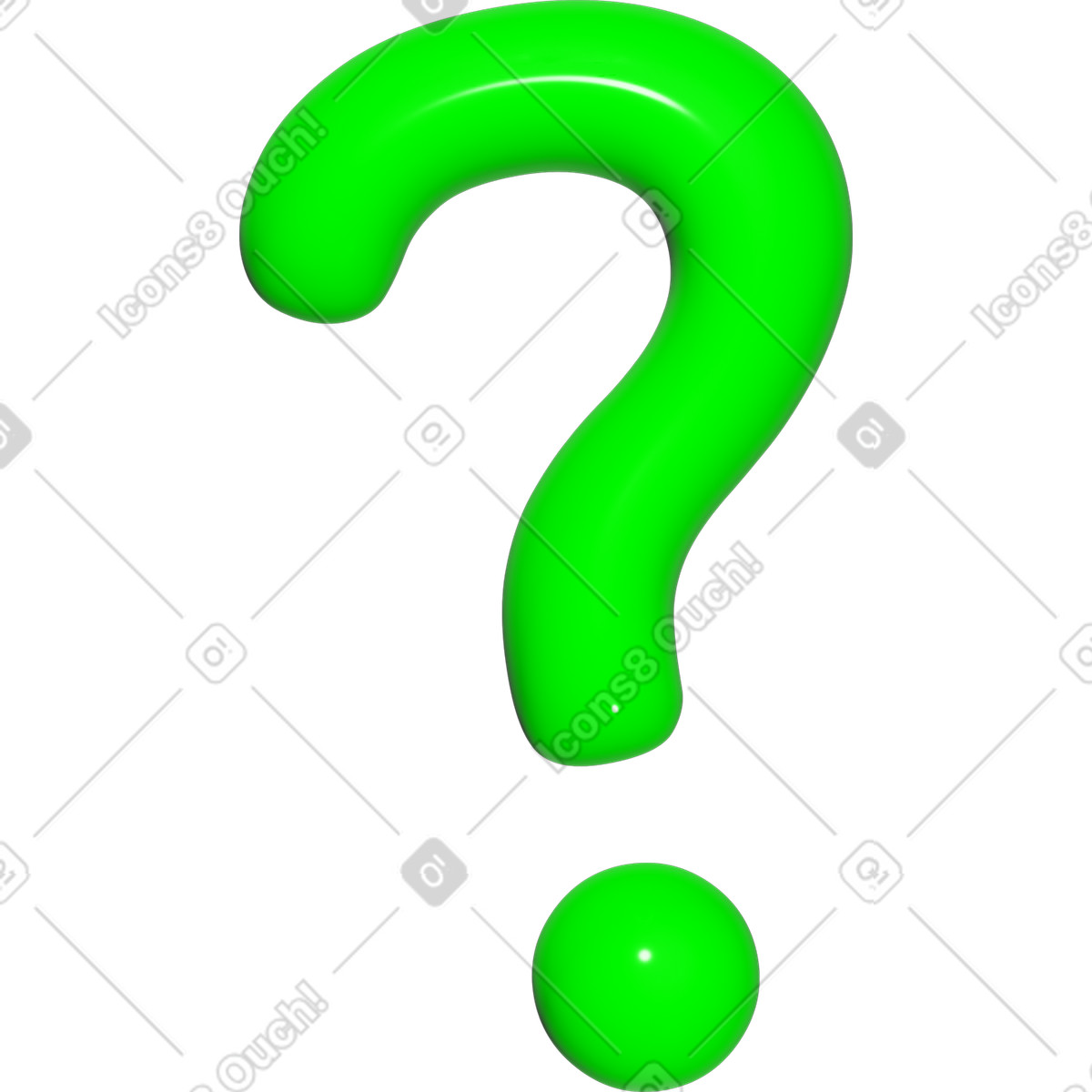 Ilustración Question mark en estilo Pop a descargar en PNG y SVG