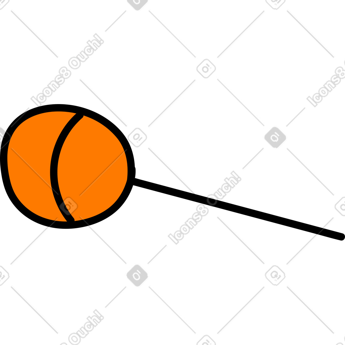 Chupa chups illustration in Purr style download in PNG, SVG