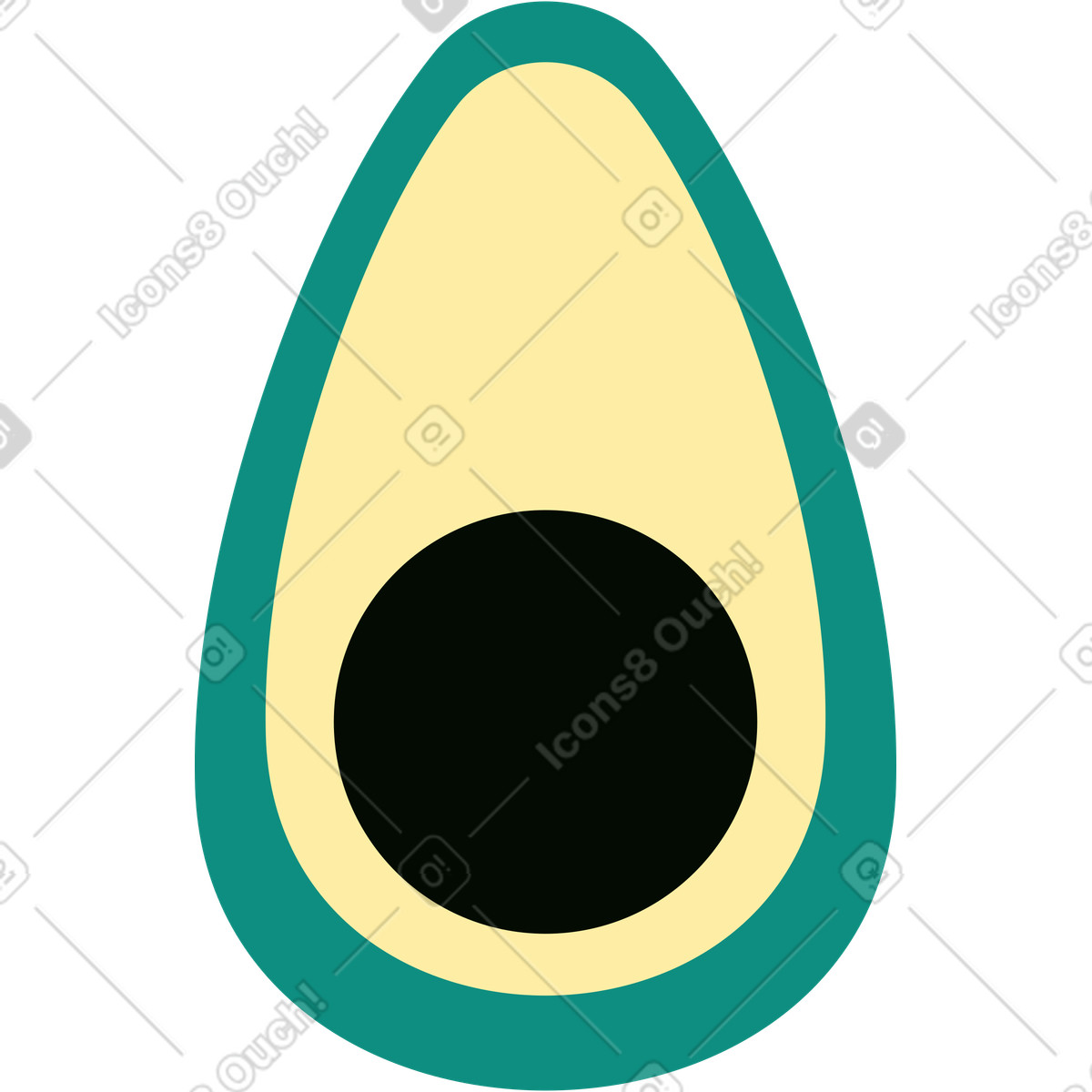Illustration Avocat dans le style Polar à télécharger aux formats PNG, SVG