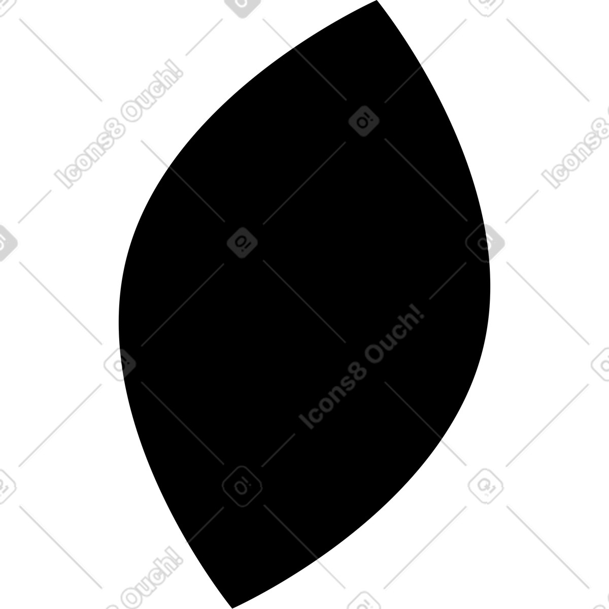 Ilustração de Black leaf em no estilo Burgundy para baixar em PNG, SVG