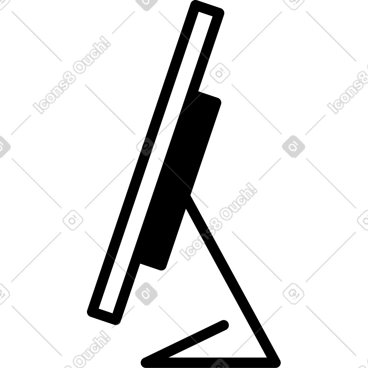 下载 Notion Art 风格的 Slash diagonal white line minimalist symbol on dark field 插画，支持 PNG、SVG 格式