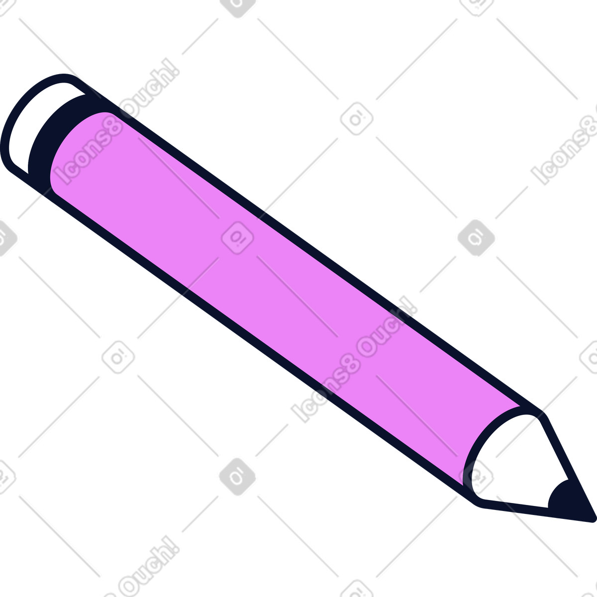 Bleistift-Illustration im Flexy-Stil als Download in PNG, SVG