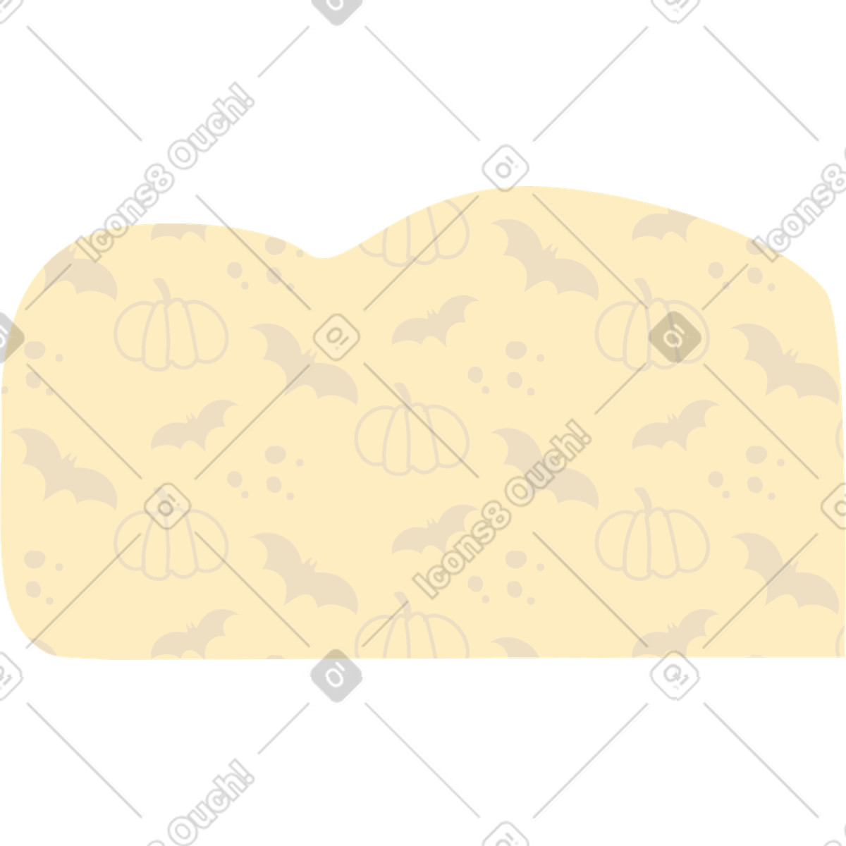 Illustration Fond d'halloween dans le style Woof à télécharger aux formats PNG, SVG