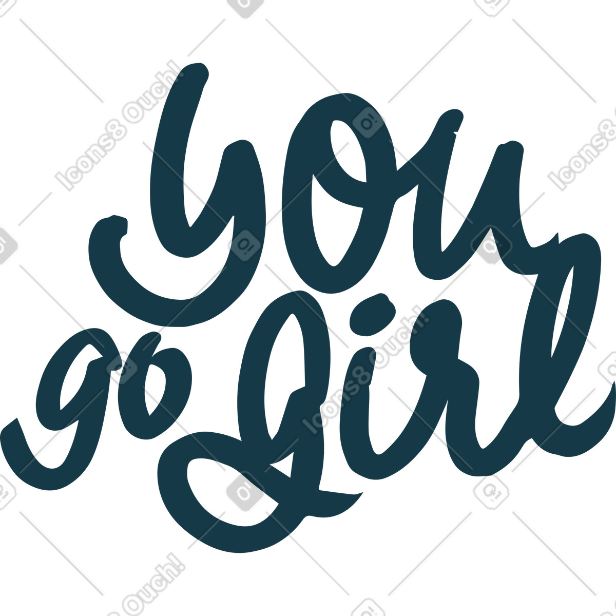 You go girl illustration in Flamenco style download in PNG, SVG