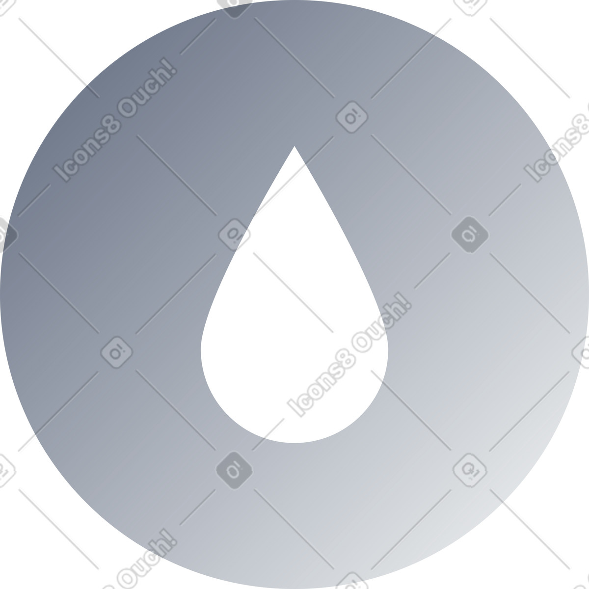 Drop icon illustration in Lucent style download in PNG, SVG