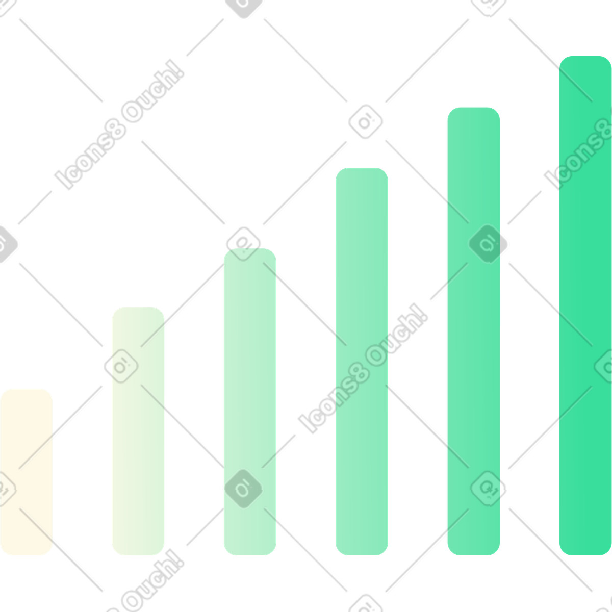 Chart illustration in PNG, SVG