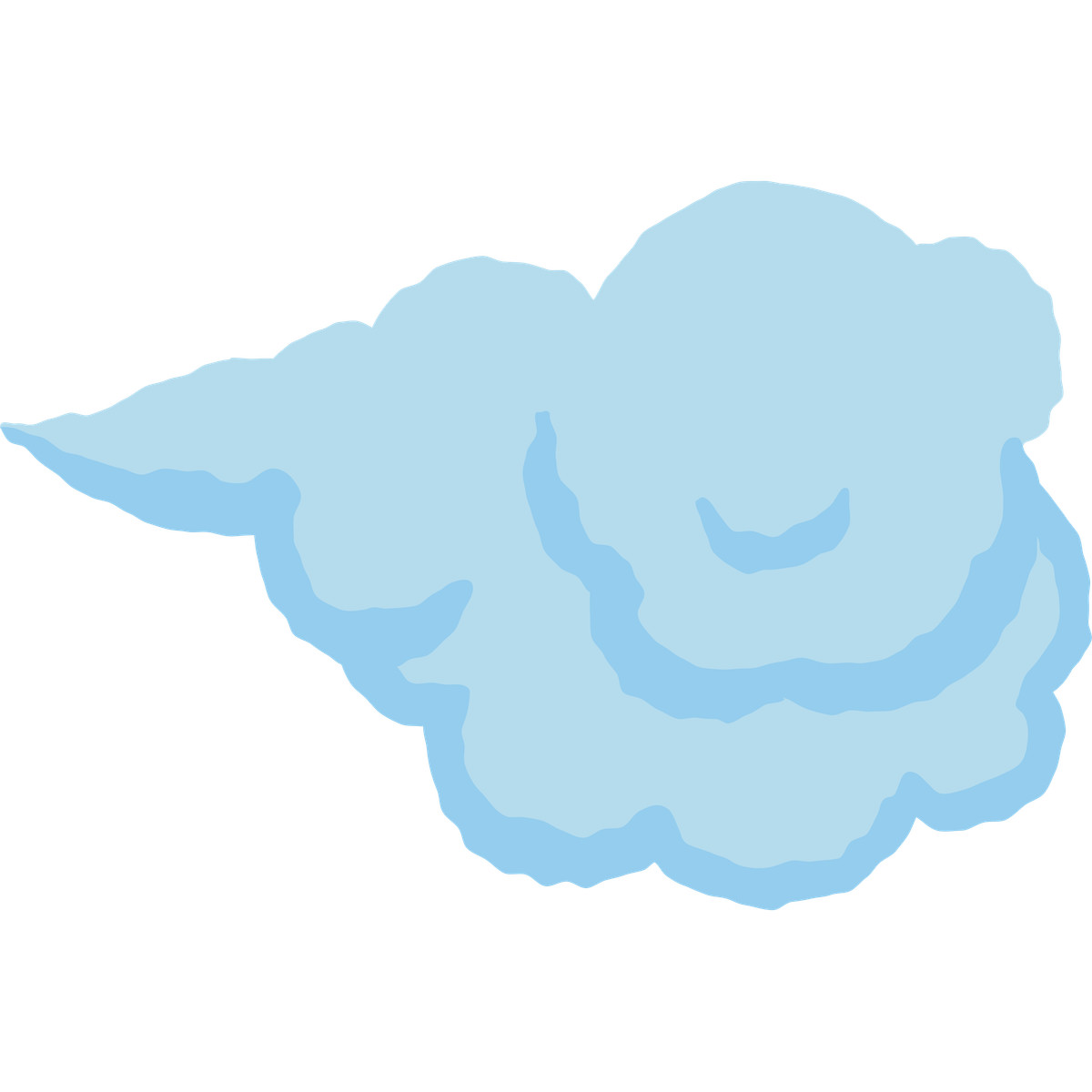 Ilustración Chubby cloud en estilo Cherry a descargar en PNG y SVG