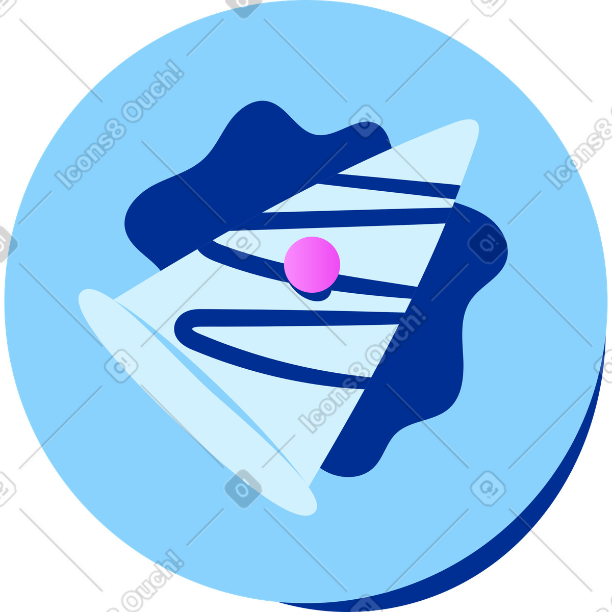 Kuchenscheibe-Illustration im Glossy-Stil als Download in PNG, SVG