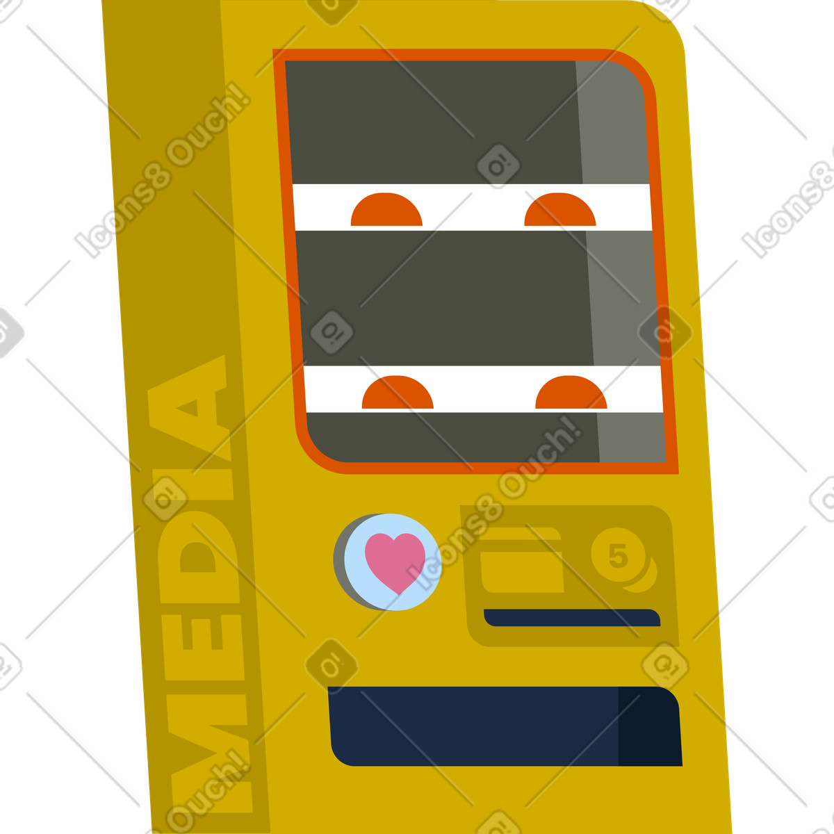 Distributore automatico illustrazione in stile Vector scarica in PNG, SVG